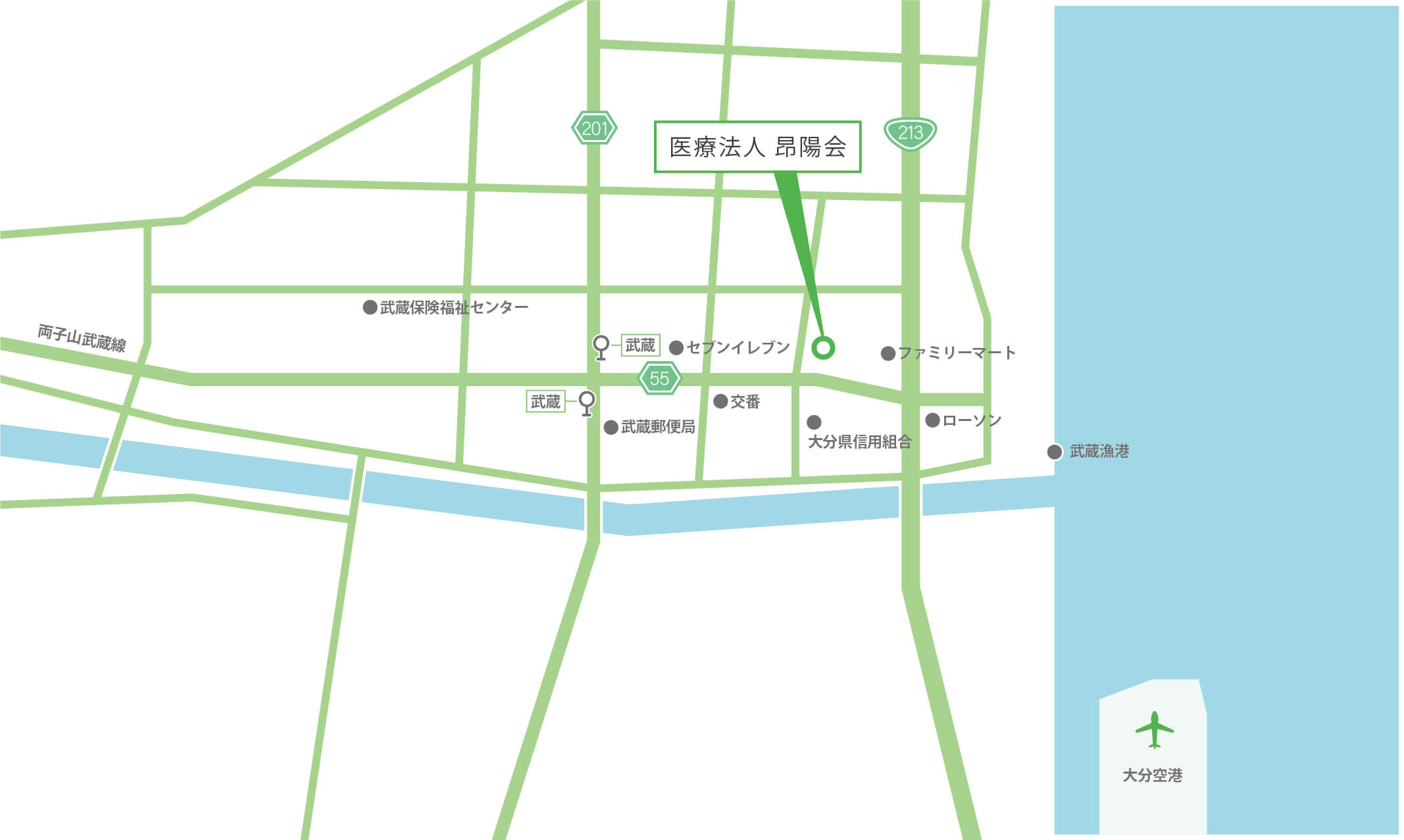 Musashi Location Map